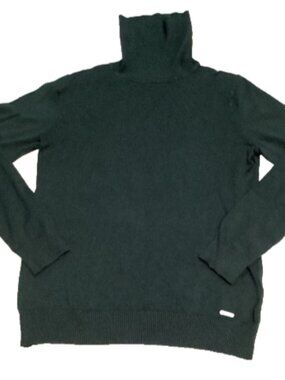 Calvin Klein Men’s Green Turtleneck Sweater Size M Knit Pullover